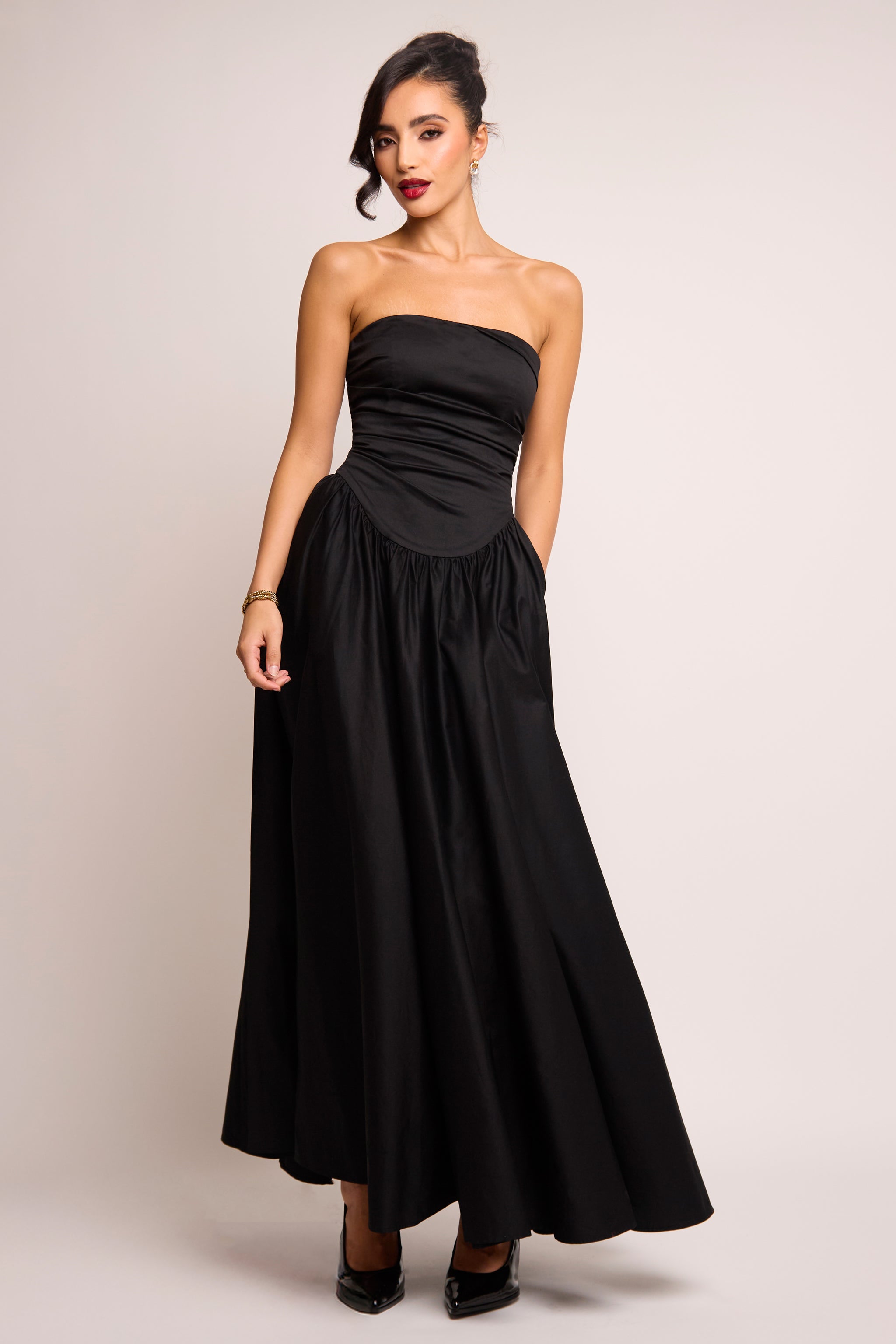 corset style dress uk Quest Velvet Corset Mini Dress in Black Black / UK16