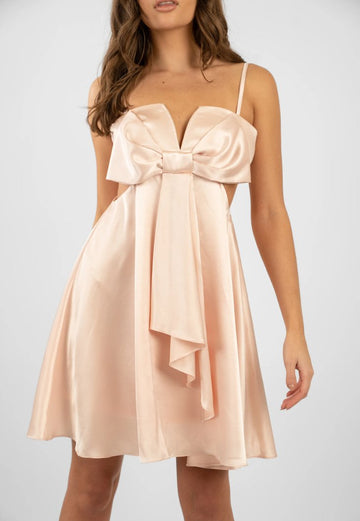 Axelle Mini Bow Petal Dress - Jadedroselondon