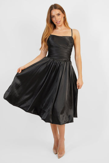 Hanity Dress in Black - Jadedroselondon