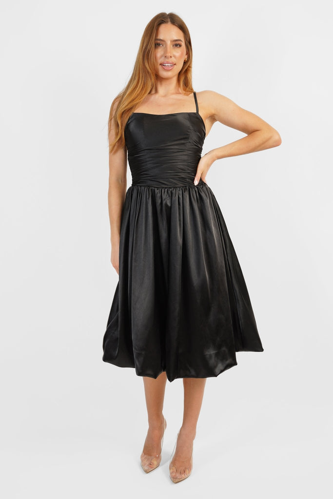 Hanity Dress in Black - Jadedroselondon