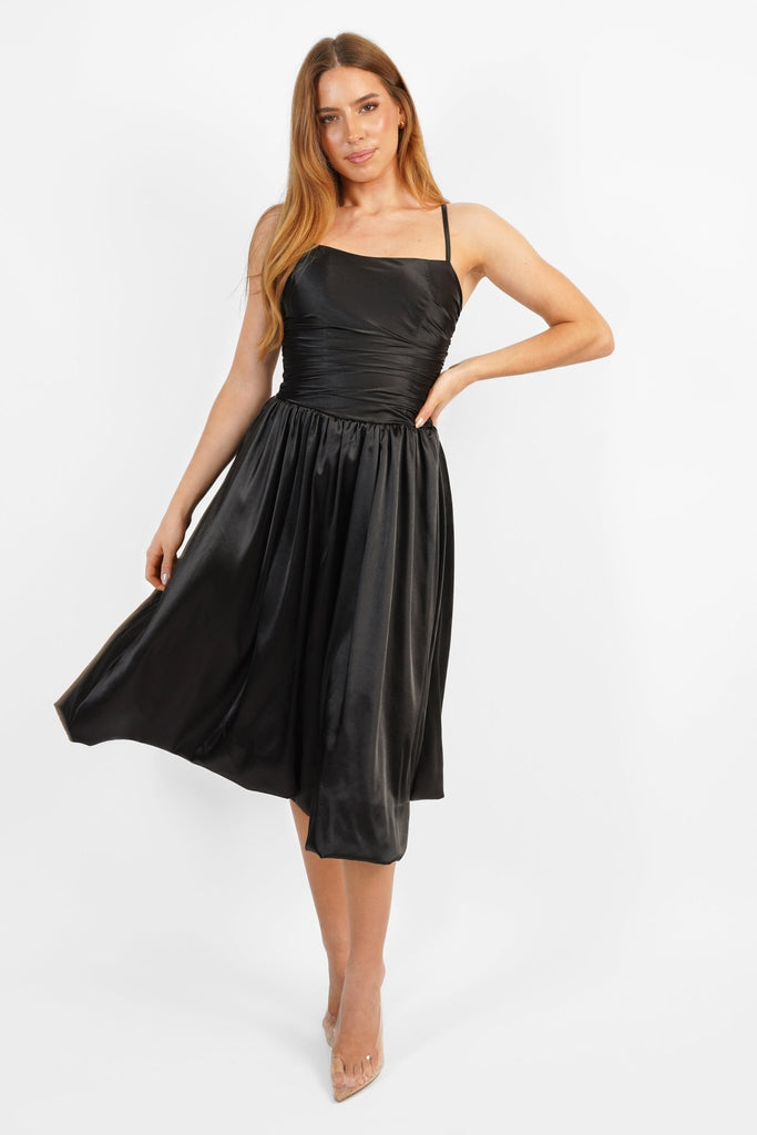 Hanity Dress in Black - Jadedroselondon
