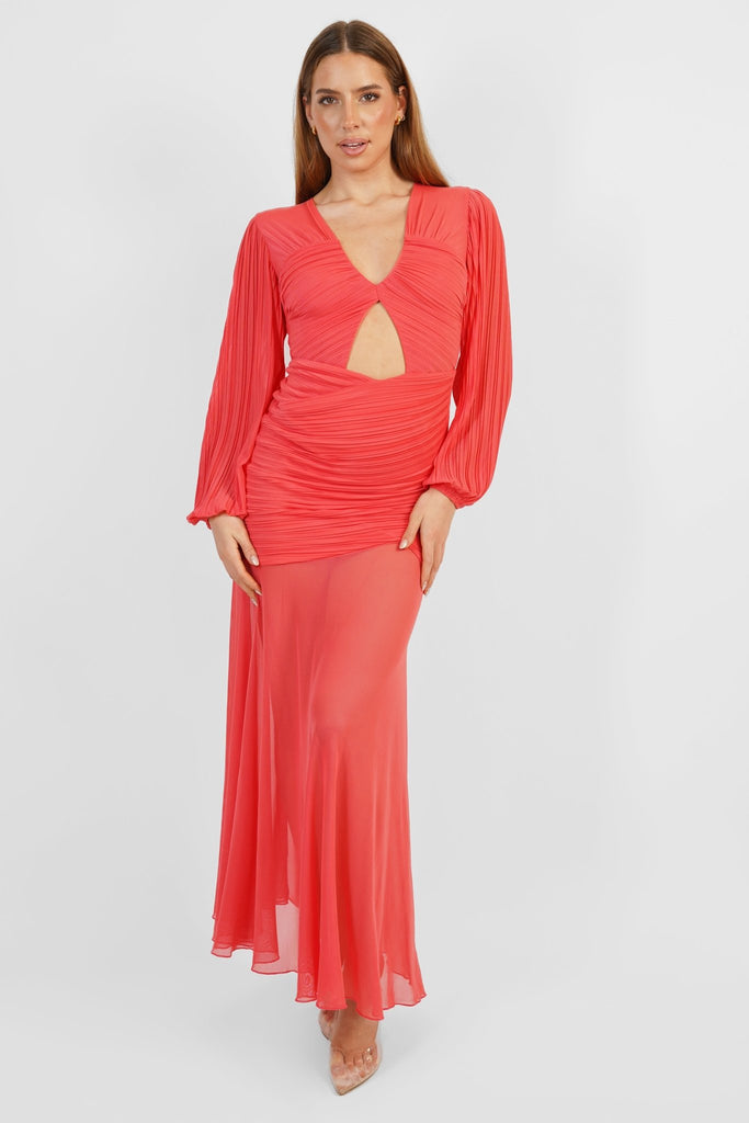 Jessie Maxi Dress in Radiant Red - Jadedroselondon