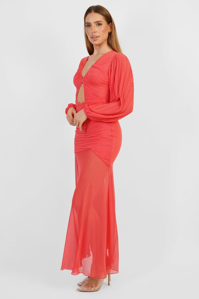 Jessie Maxi Dress in Radiant Red - Jadedroselondon
