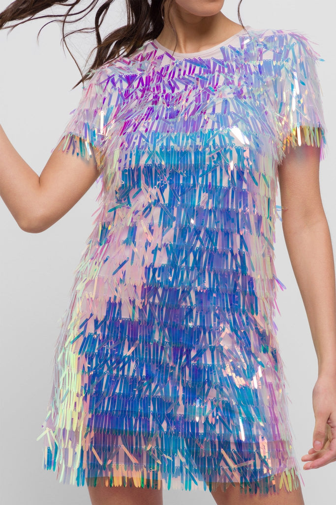 Kimal Mini Sequin Tunic Dress. Dazzling & Versatile. - Jadedroselondon